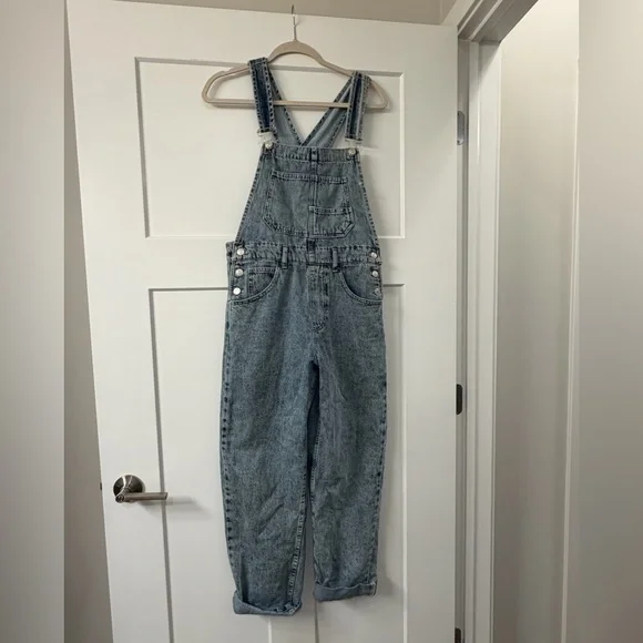 New We The Free Ziggy Denim Overalls in color Blue Moon - Picture 4 of 8